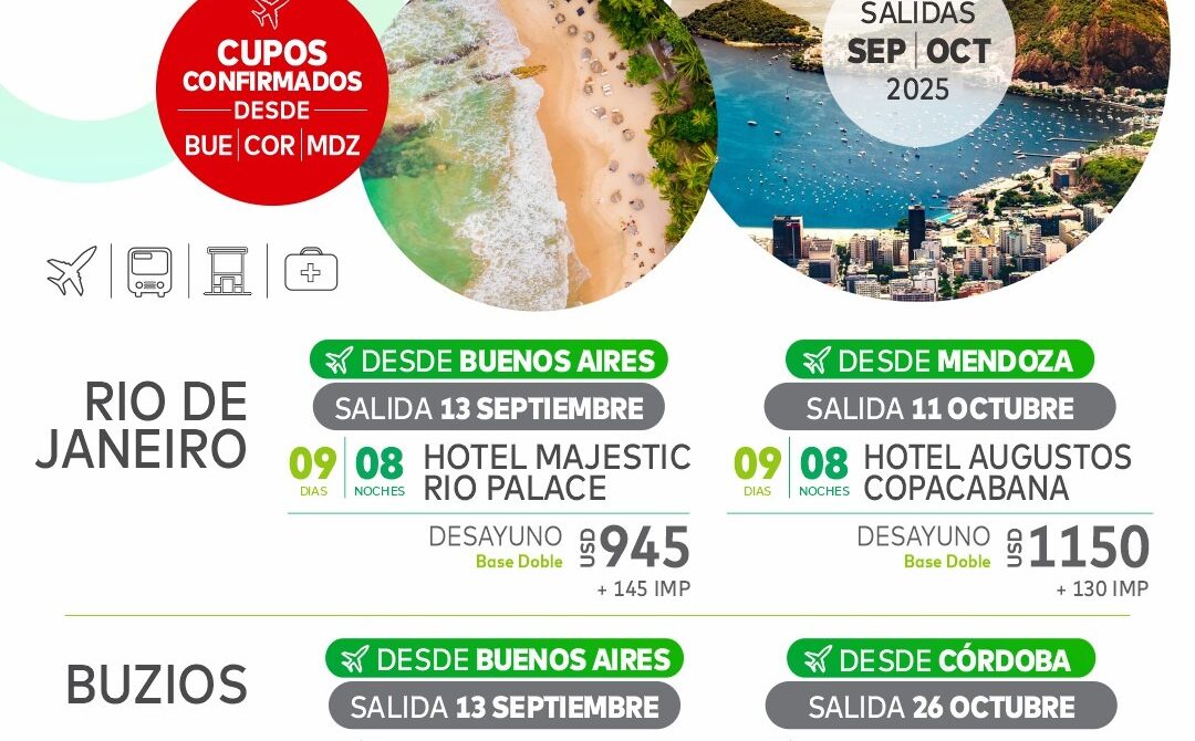 Río de Janeiro y Buzios 2025